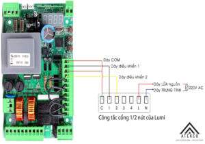 mạch điều khiển cửa cổng